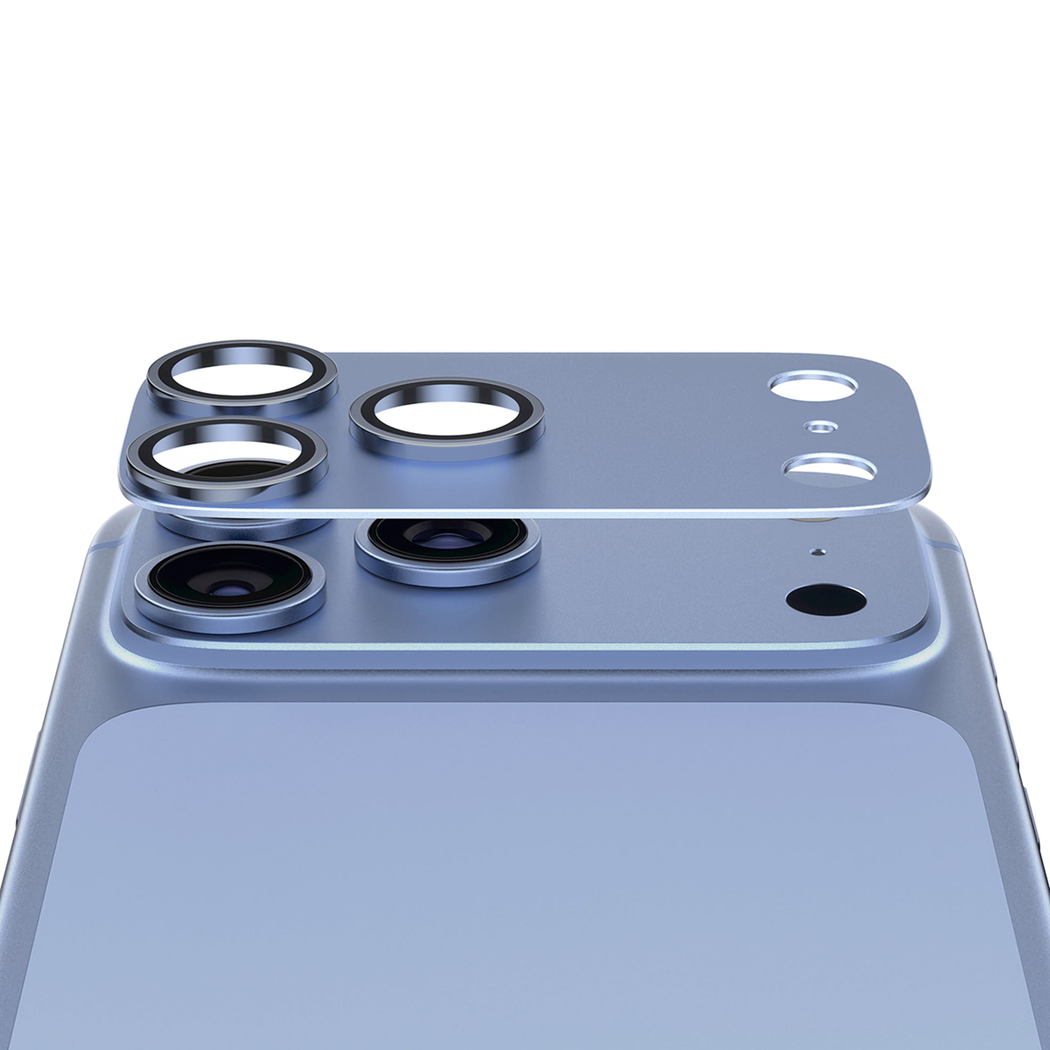 PanzerGlass® Fender Kameralinsebeskytter Shades of Blue iPhone 18 Pro Max